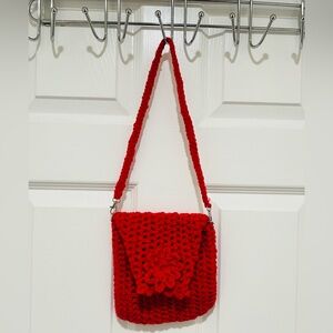 Handmade Red Crochet Purse